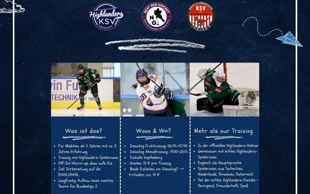 Nachwuchsprogramm für unsere Eishockeymädls